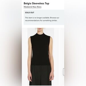 Weekend Max Mara Black Sleeveless Tank Top from Saks 5th